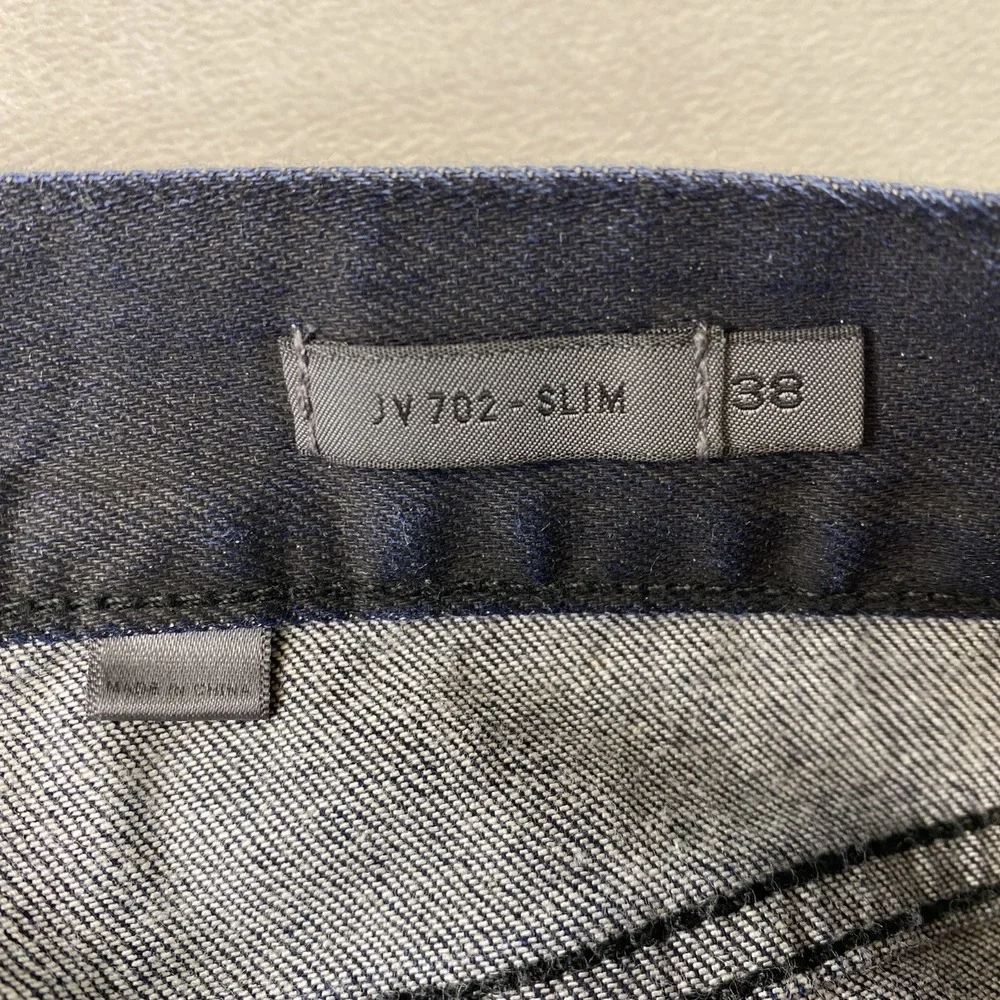 John Varvatos JV702 Slim Jeans Dark Blue Men's 38x31 Indigo Denim Stretchy Japan - Picture 3 of 16
